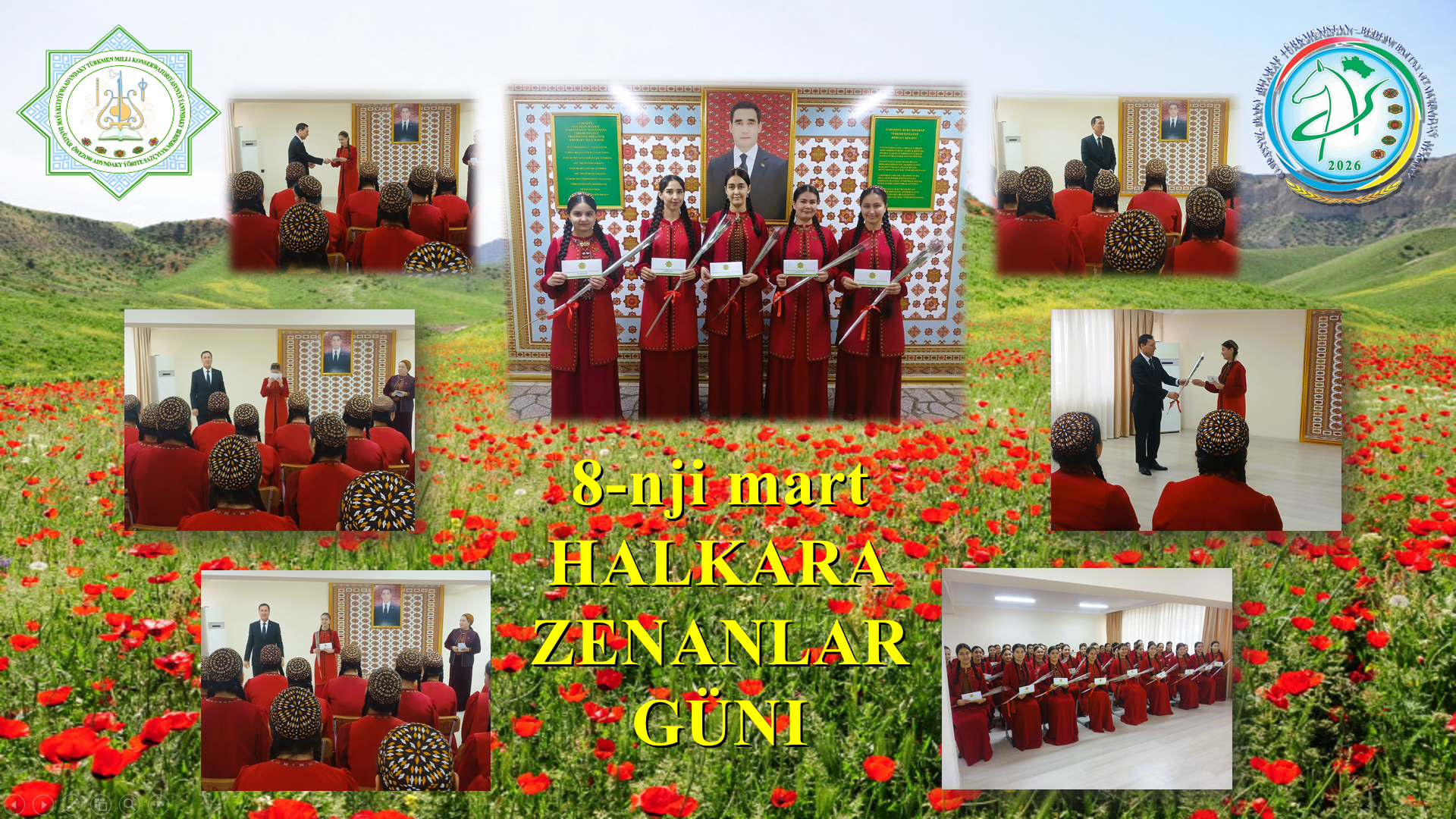 8-mart “Halkara Zenanlar güni” mynasybetli pul sowgatlaryny gowşurulyş dabarasy geçirildi